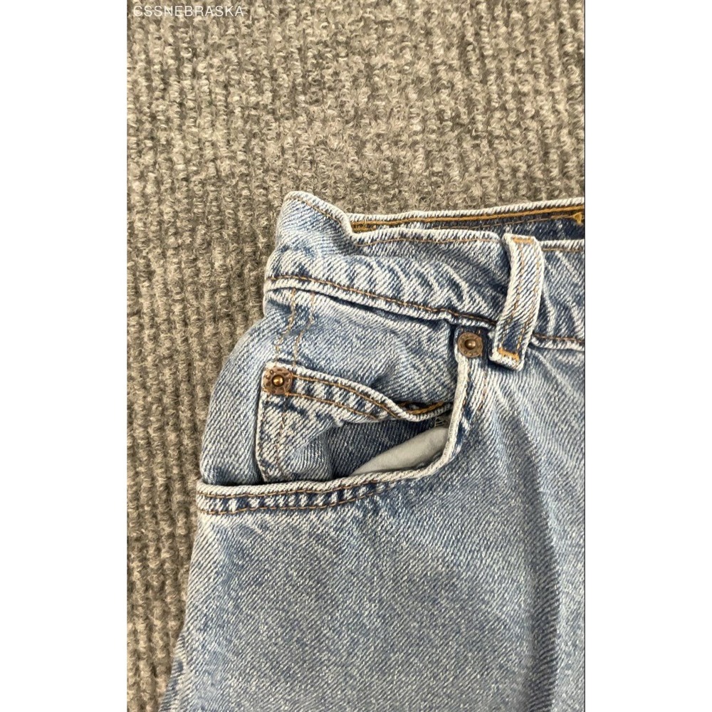 Vintage 90s Levi's Boys Light Wash Blue Denim Regular Fit 352 Shorts Size 12 - Picture 2 of 8
